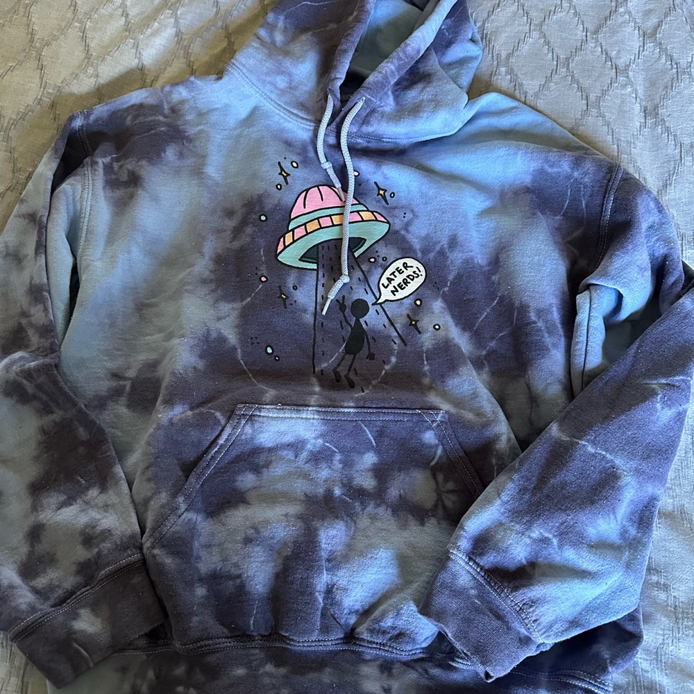 Zumiez JV by Jac Vanek Tie-Dye Hoodie with UFO Graphic